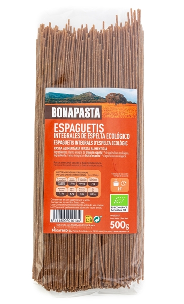 Picture of Espaguetis integrales de espelta eco 500g BONAPASTA